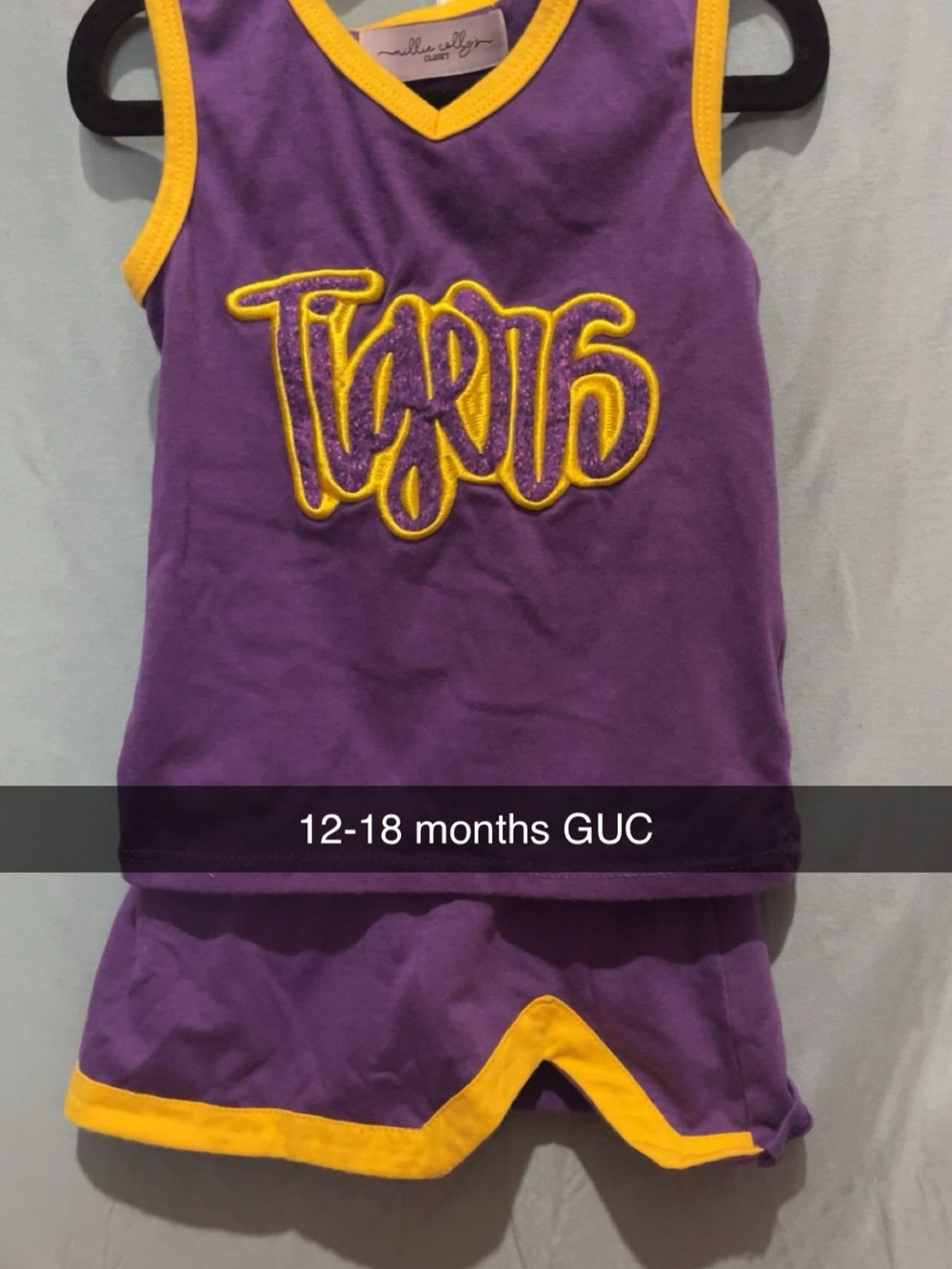 LSU Cheer Outfit One Piece
